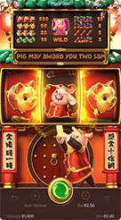 Piggy Gold · Pengecekan parameter taruhan dan saldo di bilah bawah